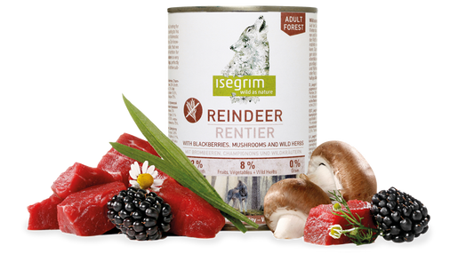 Isegrim con Reno  comida humeda para perros 400g