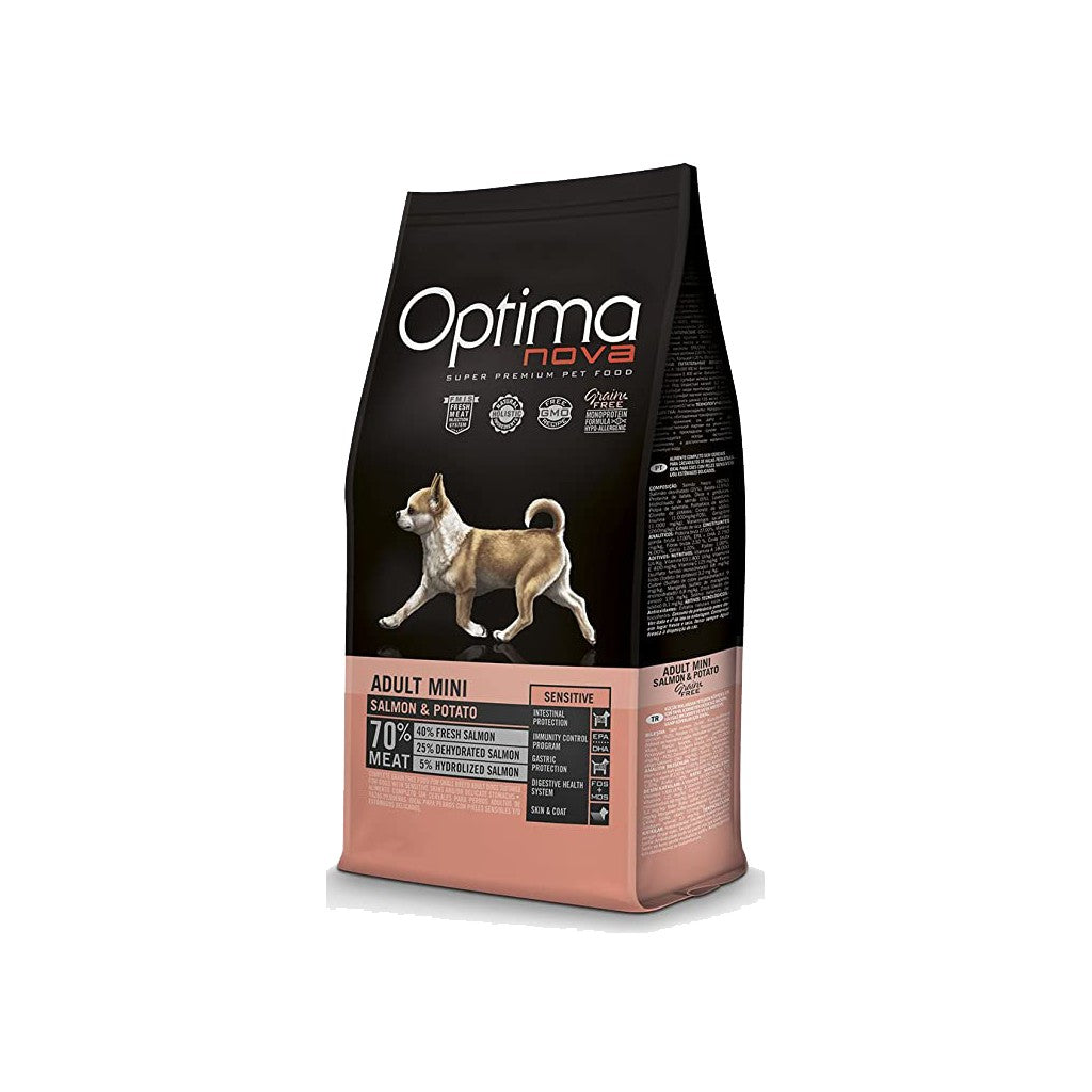 Optima nova adult mini sensitive salmón