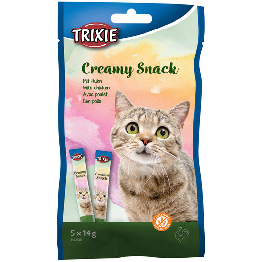 Snack cremoso de pollo para gatos (5 x 14gr)