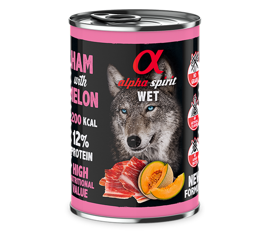 Alpha Spirit Paté de Jamón con Melón para Perros