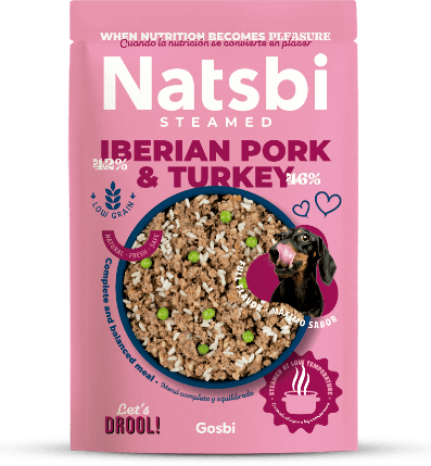 NATSBI STEAMED IBERIAN PORK & TURKEY 200gr 500 gr