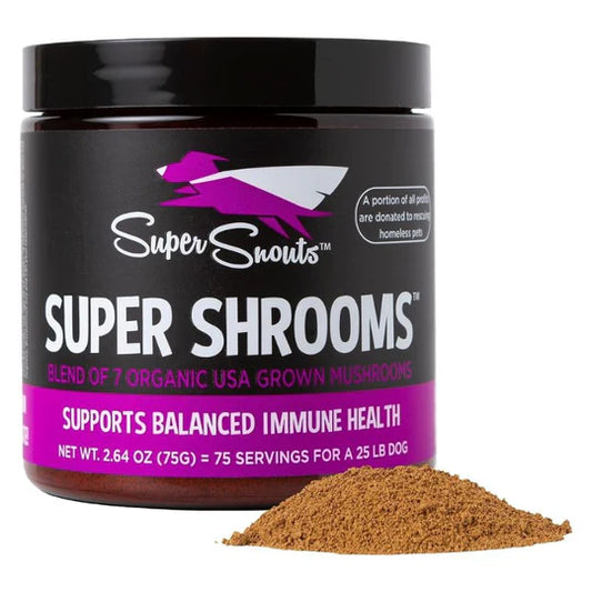 Super Snouts Super Shrooms. Regula y Refuerza el Sistema Inmune. Ayuda con alergias