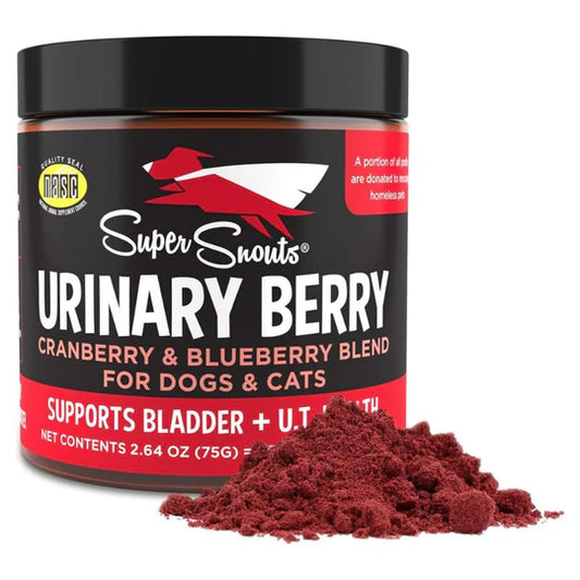 Super Snouts Urinary Berry 75 gr. Ayuda al Tracto Urinario. Antioxidante Natural. Vitamina C.